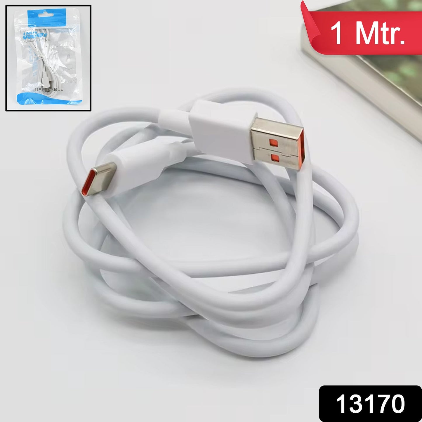 Type C Data Cable Fast Charging Cable (1 Mtr. 1 Pc) - Grandsell