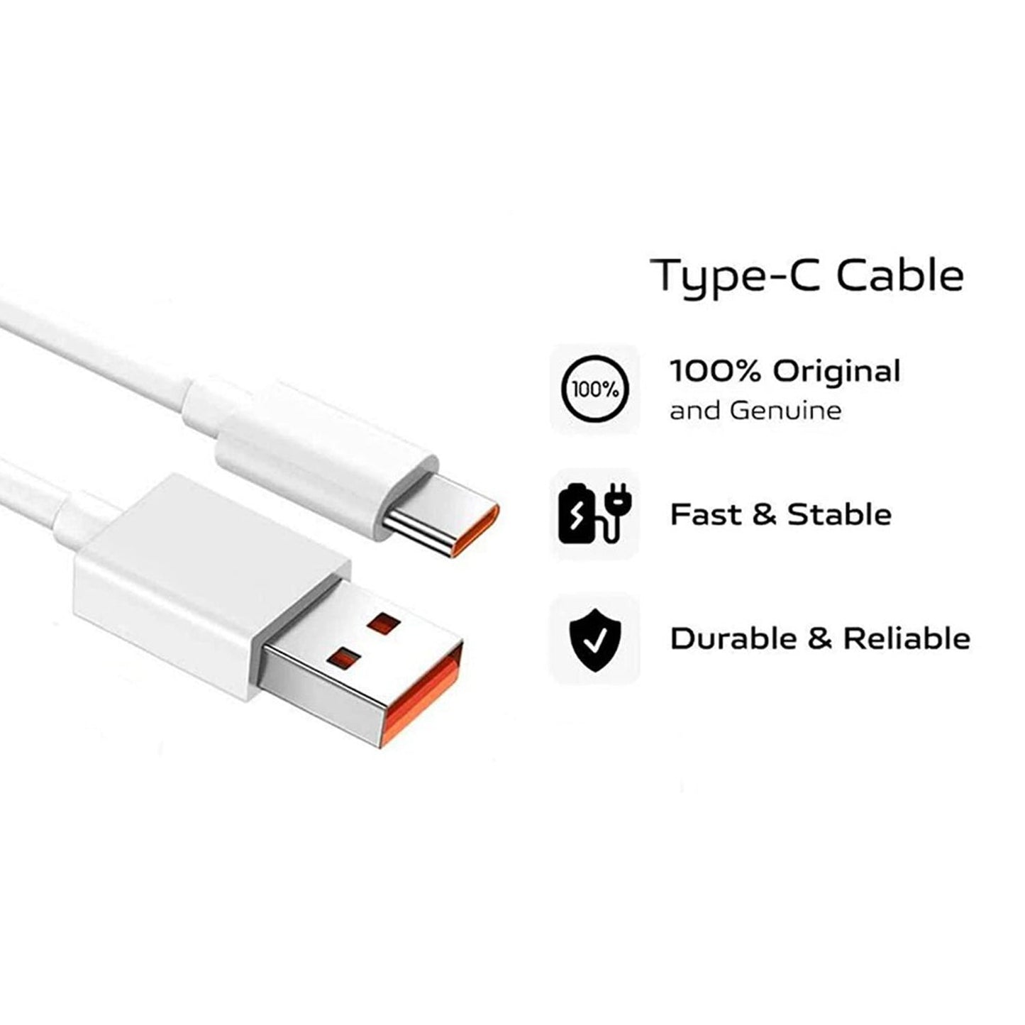 Type C Data Cable Fast Charging Cable (1 Mtr. 1 Pc) - Grandsell