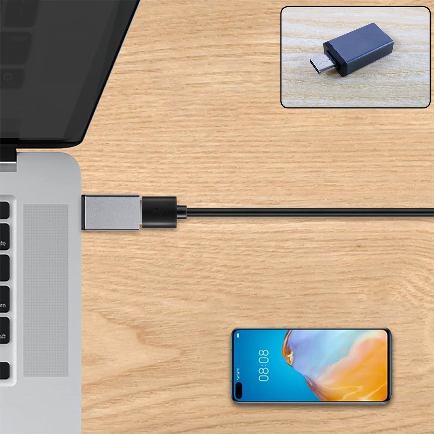 Type - c Otg Adapter Pen Drive - (1 Pc) - Grandsell