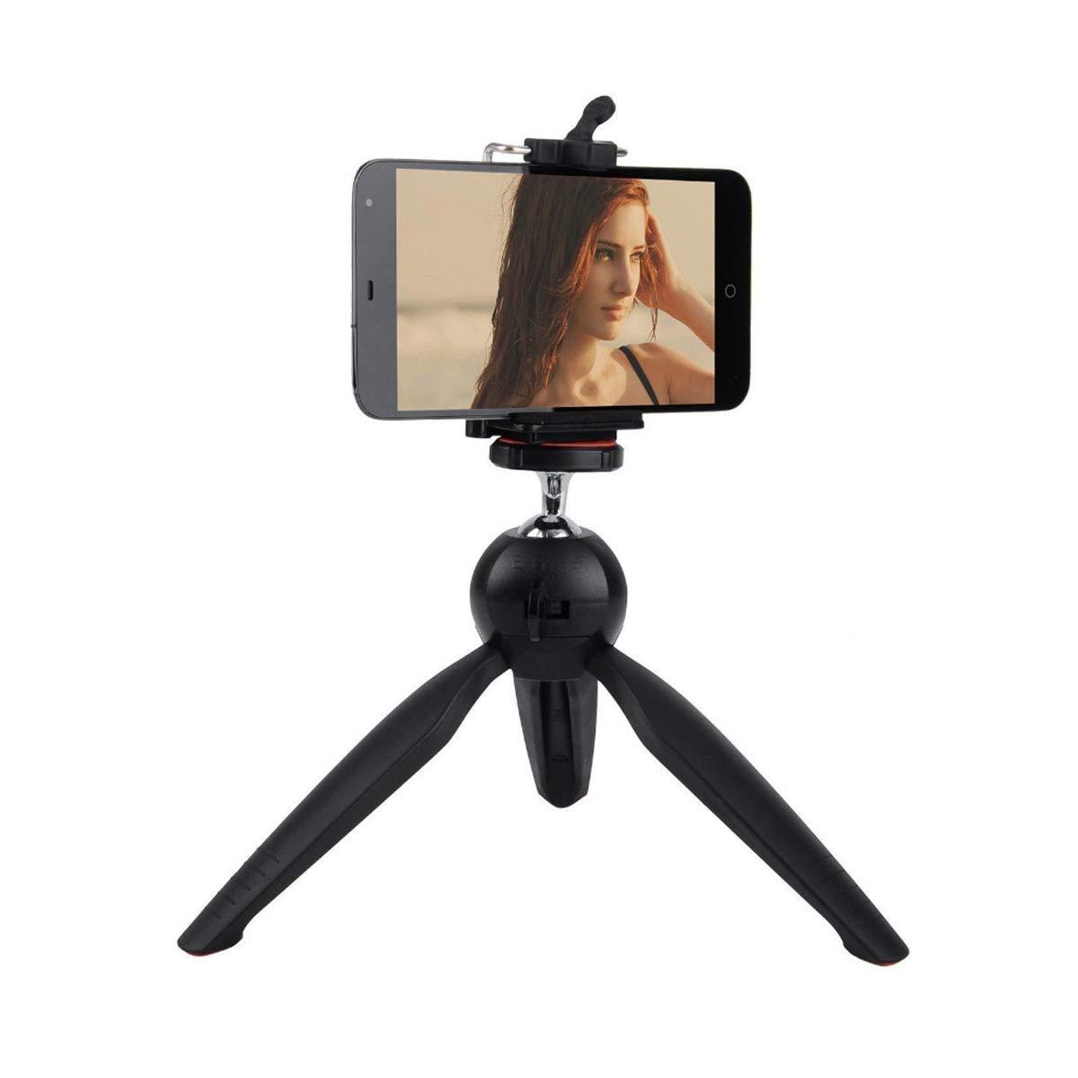 Universal Mini Tripod Stand for Mobile & Camera | Portable Adjustable Smartphone Tripod with Phone Holder for Vlogging & Photography - Grandsell