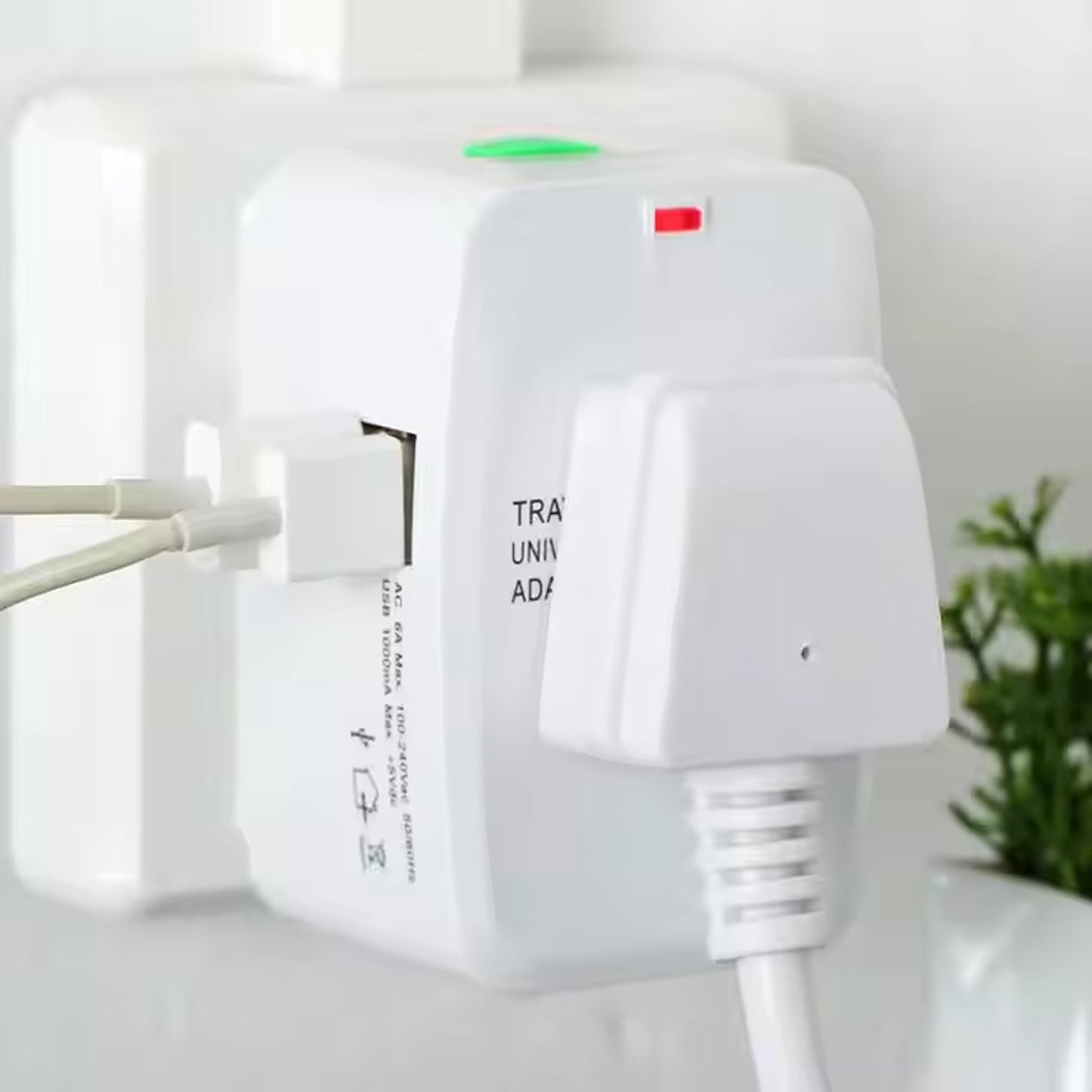 Universal Travel Adapter With Dual Usb Charger Ports - International Multipurpose - Grandsell