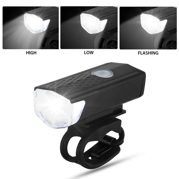 Usb Rechargeable Bicycle Light Set 400 Lumen Super Bright Headlight Front Lights - Grandsell