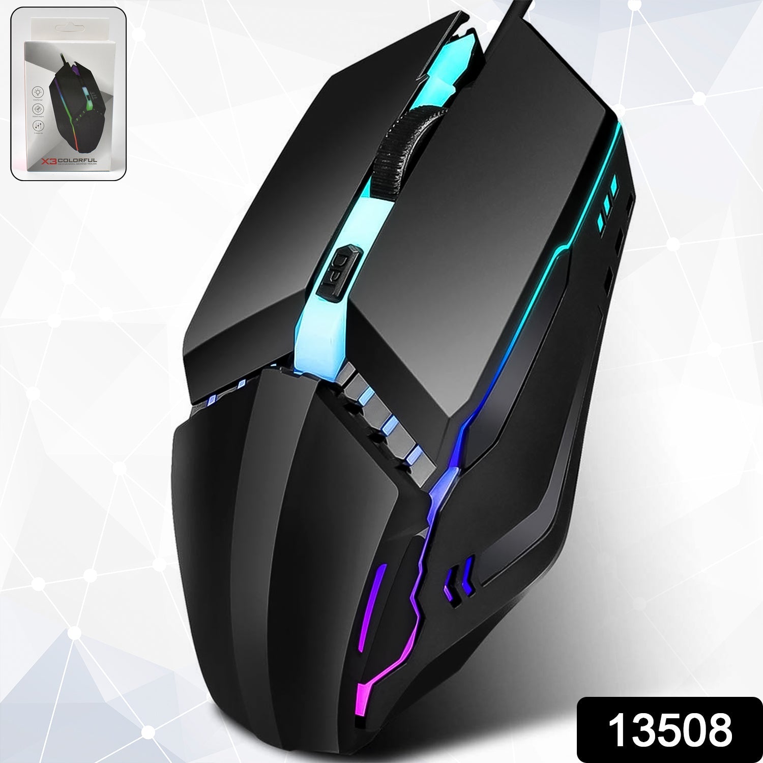 Usb Wired Mouse Ergonomic Design Gaming Mouse (1 Pc) - Grandsell