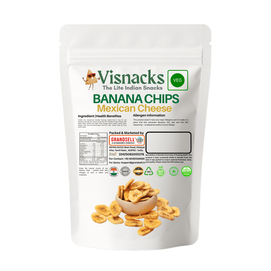 Visnacks Banana Chips Mexican Cheese 1 Kg - Grandsell