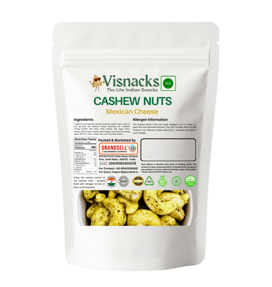 Visnacks Cashew Nuts Mexican Cheese 250 Grams - Grandsell