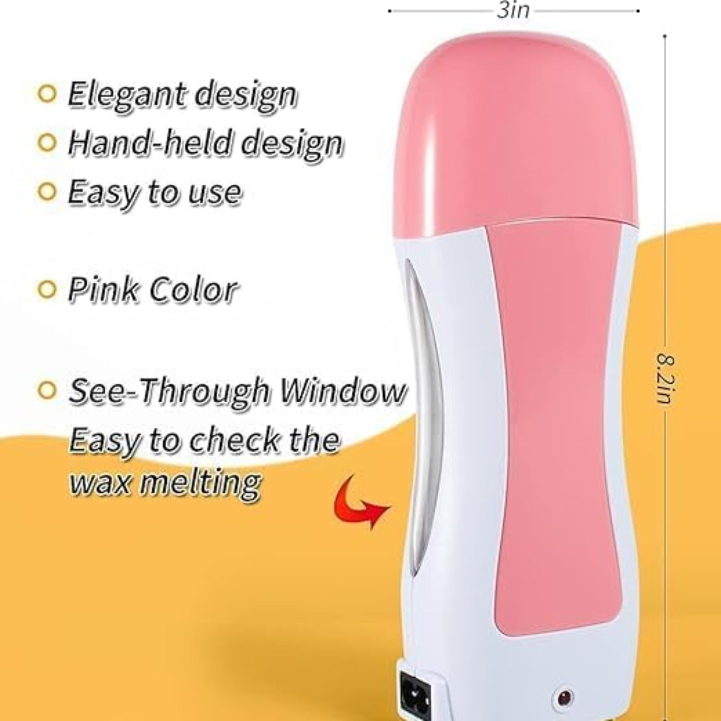 Wax Warmer Machine with Depilatory Applicator – Hair Removal Wax Heater - Grandsell