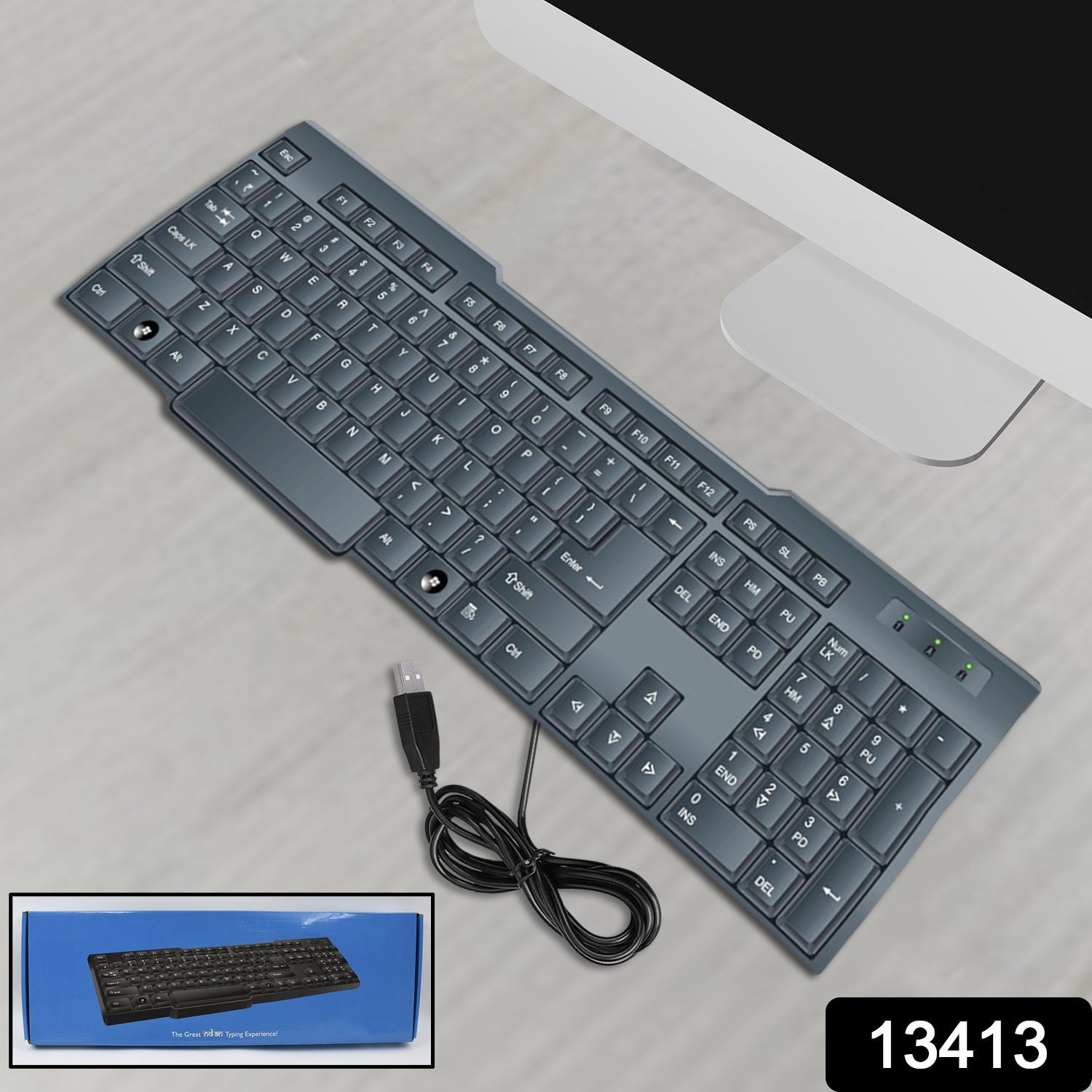 Wired Usb Keyboard 104 Keys (1 Pc) - Grandsell