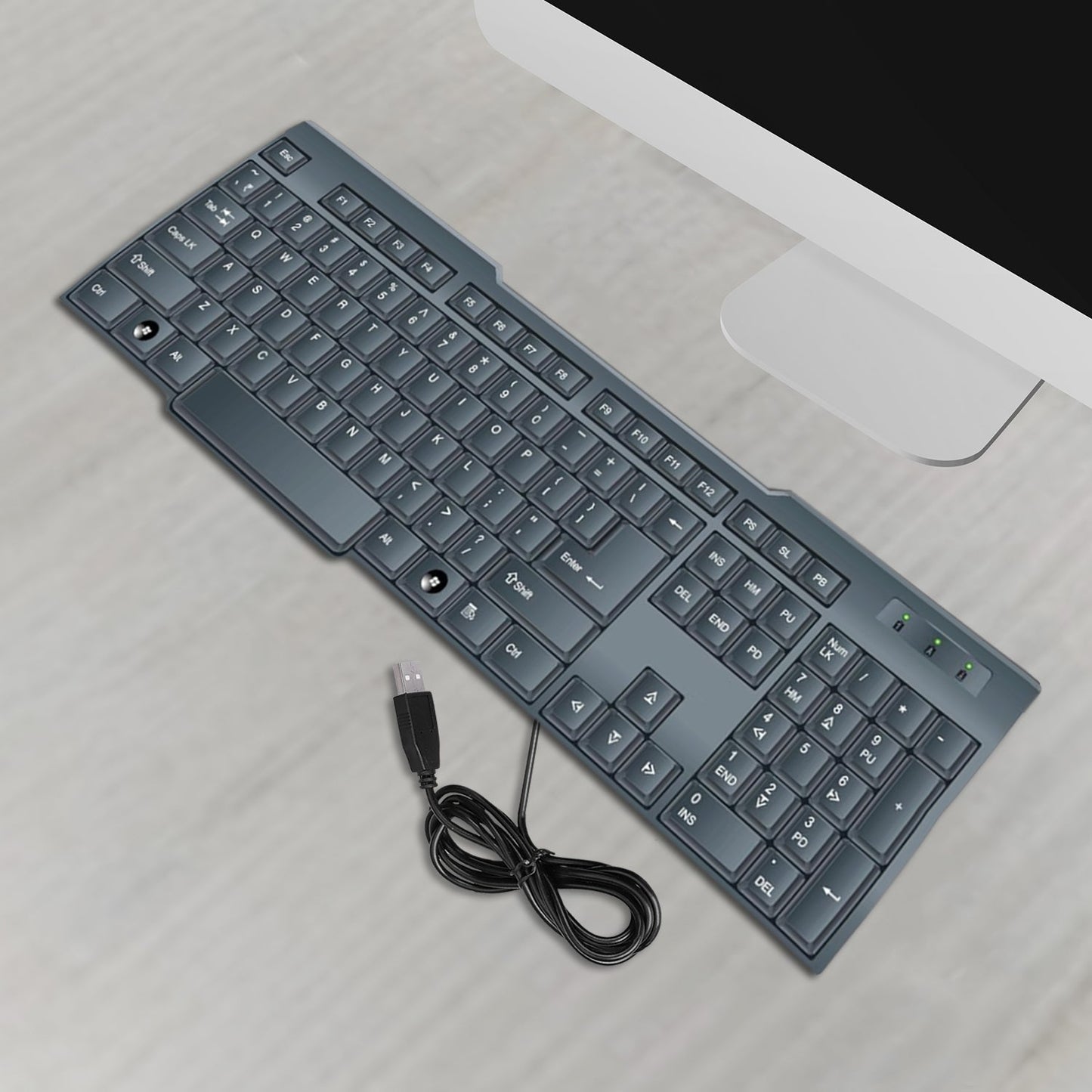 Wired Usb Keyboard 104 Keys (1 Pc) - Grandsell